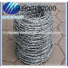 hot dipped G.I barbed wire mesh fence